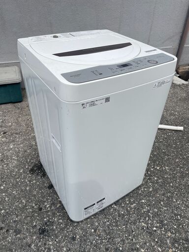 【美品】シャープ　全自動電気洗濯機　ES₋GE4C-T　2018年製　H Amazon.co.jp: シャープ SHARP 全自動洗濯機 幅56.5cm(ボディ幅