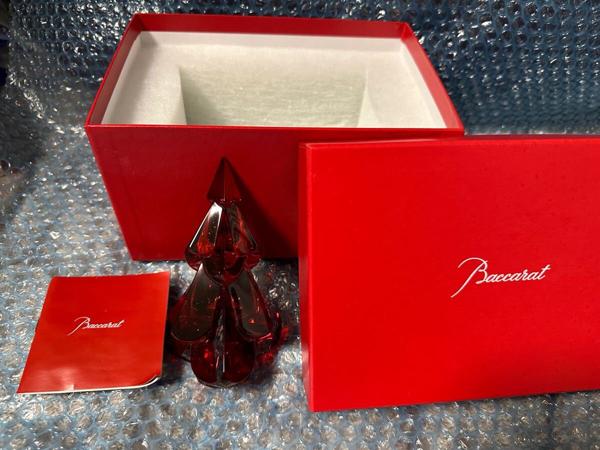 バカラ クリスマスツリー レッド Baccarat バカラ NOEL - RED SNOWY FIR ゴールドのクリスマス