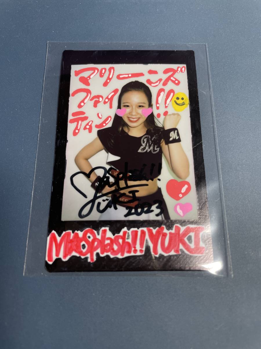 M☆Splash!! YUKI 直筆 サイン入り チェキ 千葉ロッテマリーンズ
