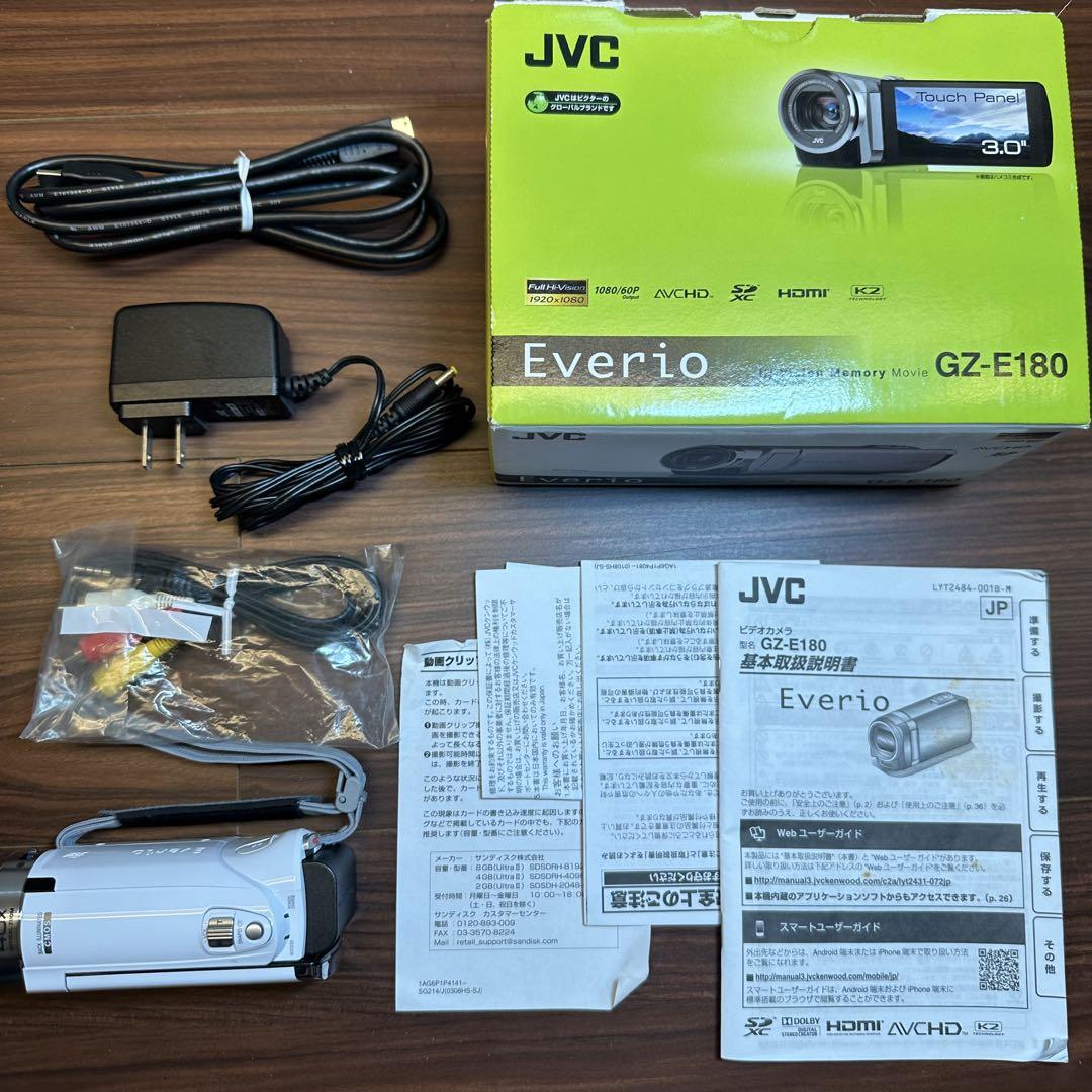 動作確認済み Victor JVC GZ-E180 ビデオカメラ 動作確認済み Amazon | Everio ハイビジョンメモリームービー GZ-E180-S