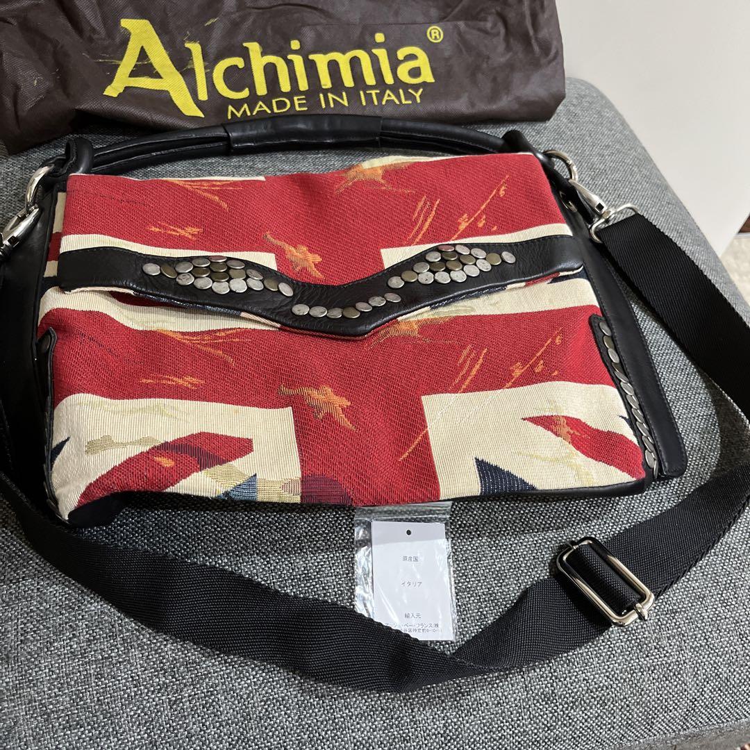 新品　Alchimia アルキミア　２WAYバック ALCHIMIA アルキミア イタリア製 レザーバッグ 2way