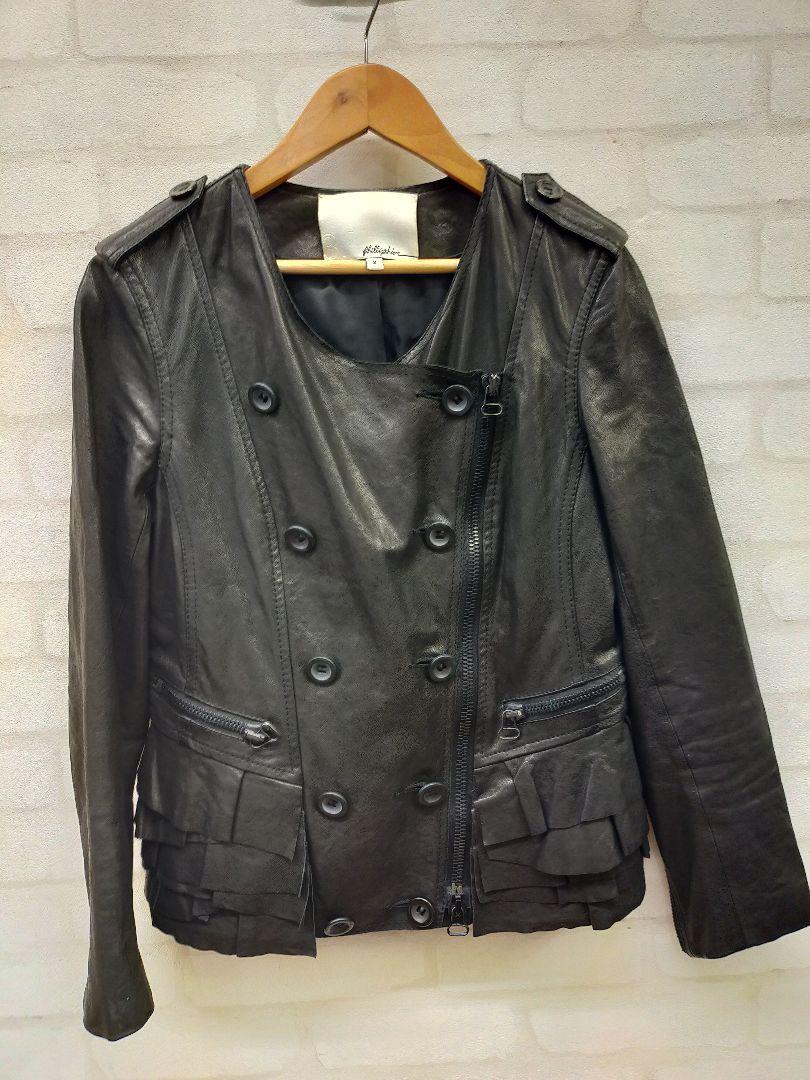 3.1 Phillip Lim ブラック レザージャケット L 3.1 phillip lim レザージャケット 黒