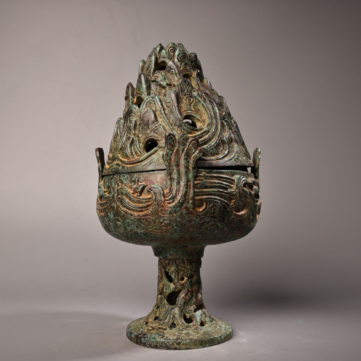 徳】旧家蔵出『館蔵珍品 青銅器 戦漢時代 毛公鼎』古美術品 骨董品