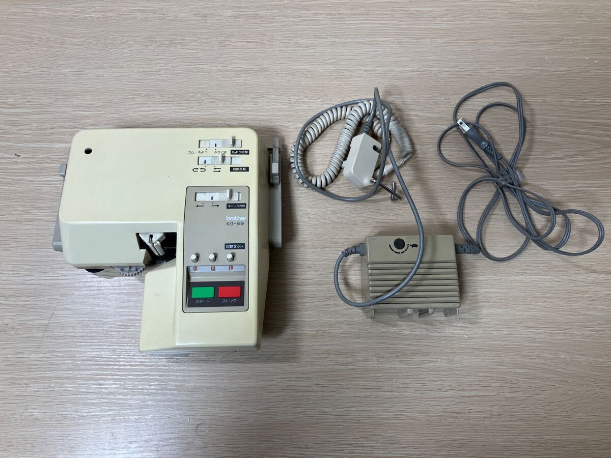 ジャンク出品】brother andole KG-89 ブラザー オートキャリッジ