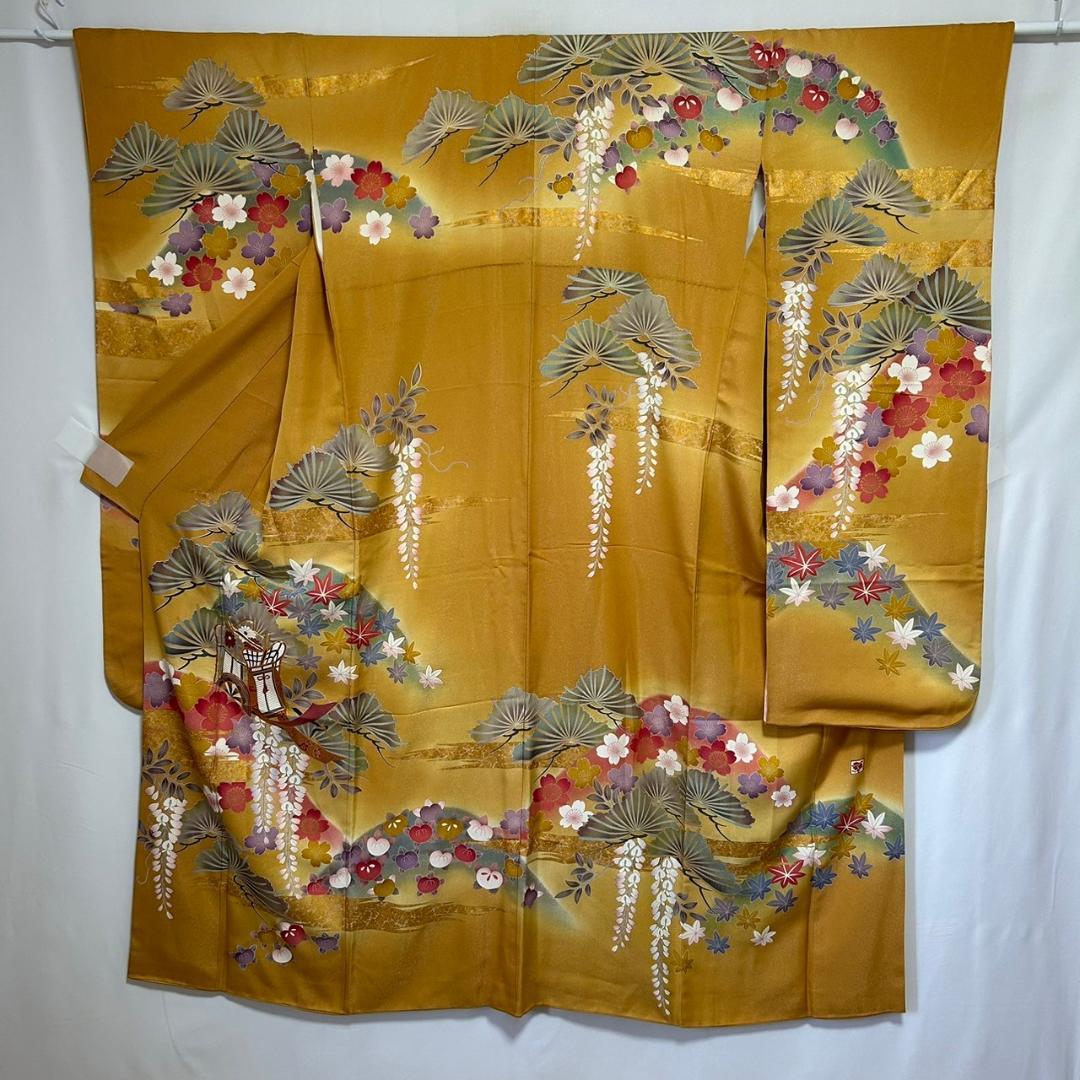 専用 KU1056 振袖 身丈159cm 着物 正絹 十三詣り 成人式 卒業式 KU1056 美品 振袖 身丈159cm 着物 正絹 十三詣り 成人式 卒業式