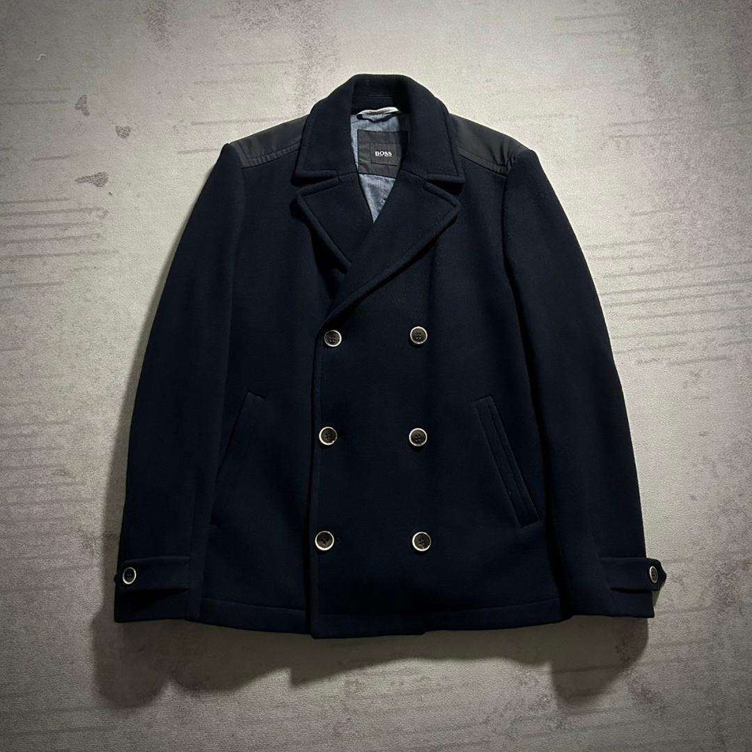 【未使用品】BOSS ネイビー ピーコート ウール 大谷翔平 ベッカム 総裏 楽天市場】【中古】BOSS ×大谷翔平 ポロシャツ 50531161