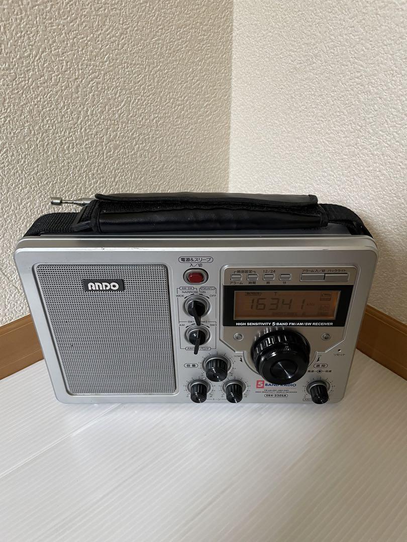 ANDO ５バンドラジオ　ER4-330SA  中古品 Yahoo!オークション - ANDO アンドー 5バンドラジオ BCLラジオ
