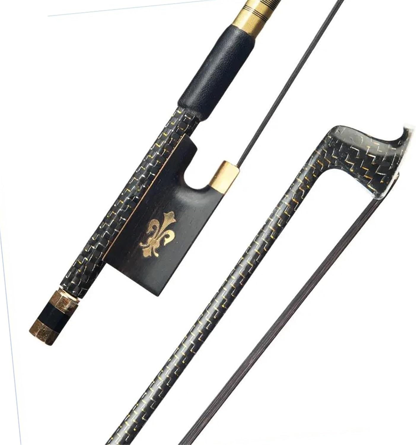 バイオリンカーボン弓 黒色 Pretorio カーボン弓 バイオリン 4/4サイズ 全4色(ブラック