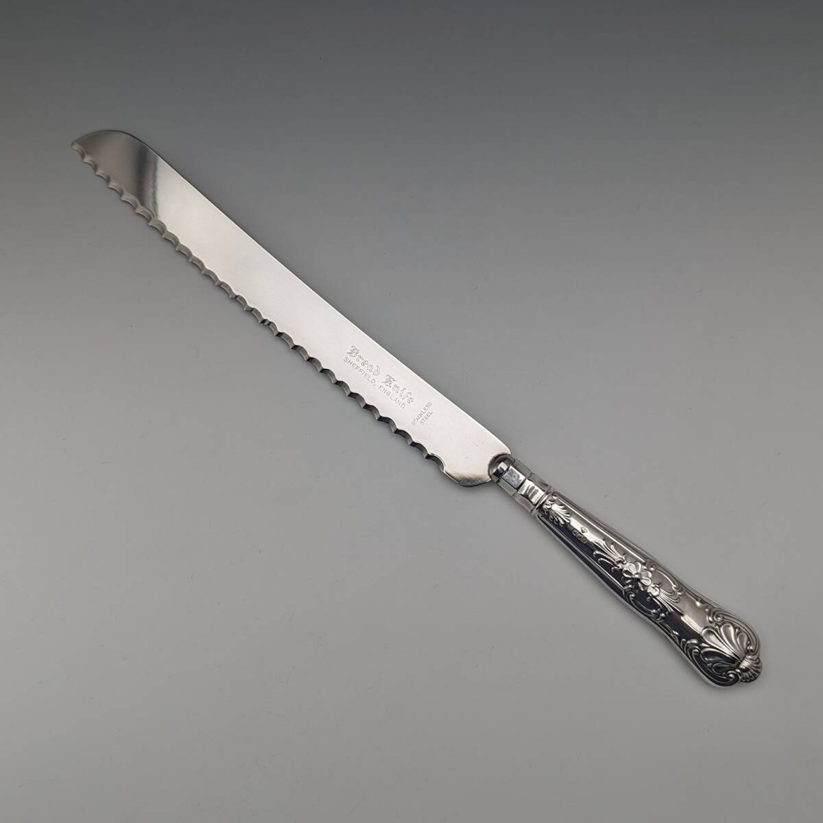 【Harrison Bros】 【純銀ハンドル】キングスパターン ティーナイフ アンティーク食器｜カトラリー｜バターナイフ｜925シルバー