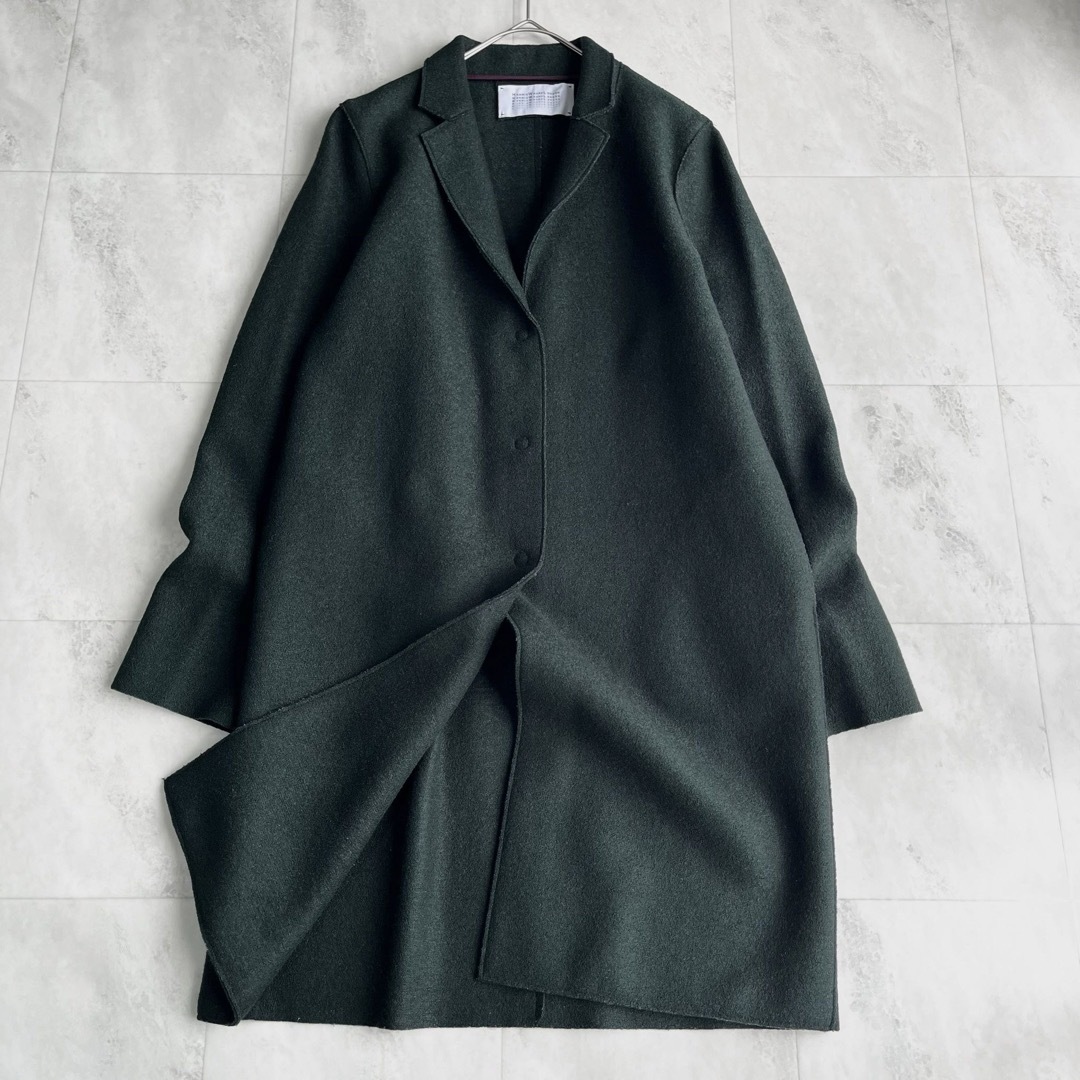 美品】HARRIS WHARF LONDON バージンウール フェルトコート