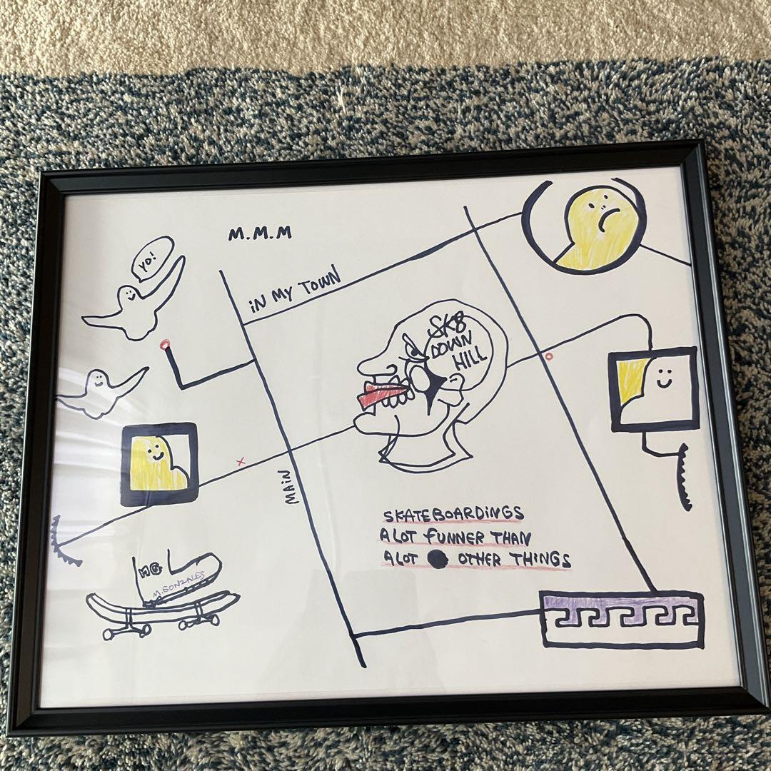 マークゴンザレス　MARK GONZALES ドローイング　アート　原画 ① マークゴンザレス MARK GONZALES ドローイング アート 原画 ①