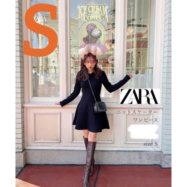 【完売品】ZARA スケーターワンピース　黒　S　新品未使用タグつき zara ZW COLLECTION スケーターワンピース - メルカリ