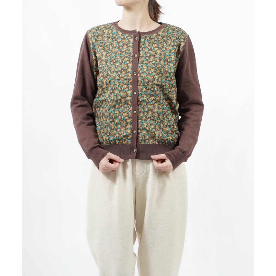 sosotto（ソソット） コットンカシミア リバティプリント カーディガン sosotto（ソソット） コットンカシミア リバティプリント