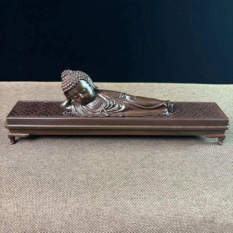 銅 細工 銅香炉 臥仏線香薫香炉 工芸品 美術品 置物 銅 細工 銅香炉 臥仏線香薫香炉 工芸品 美術品 置物