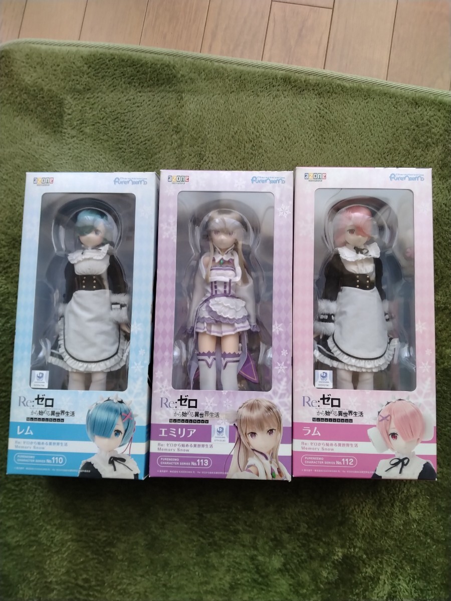 アゾン　ピュアニーモキャラクターシリーズ　エミリア、レム、ラム Re:ゼロから始める異世界生活』レム＆ラムをドール化したアゾン
