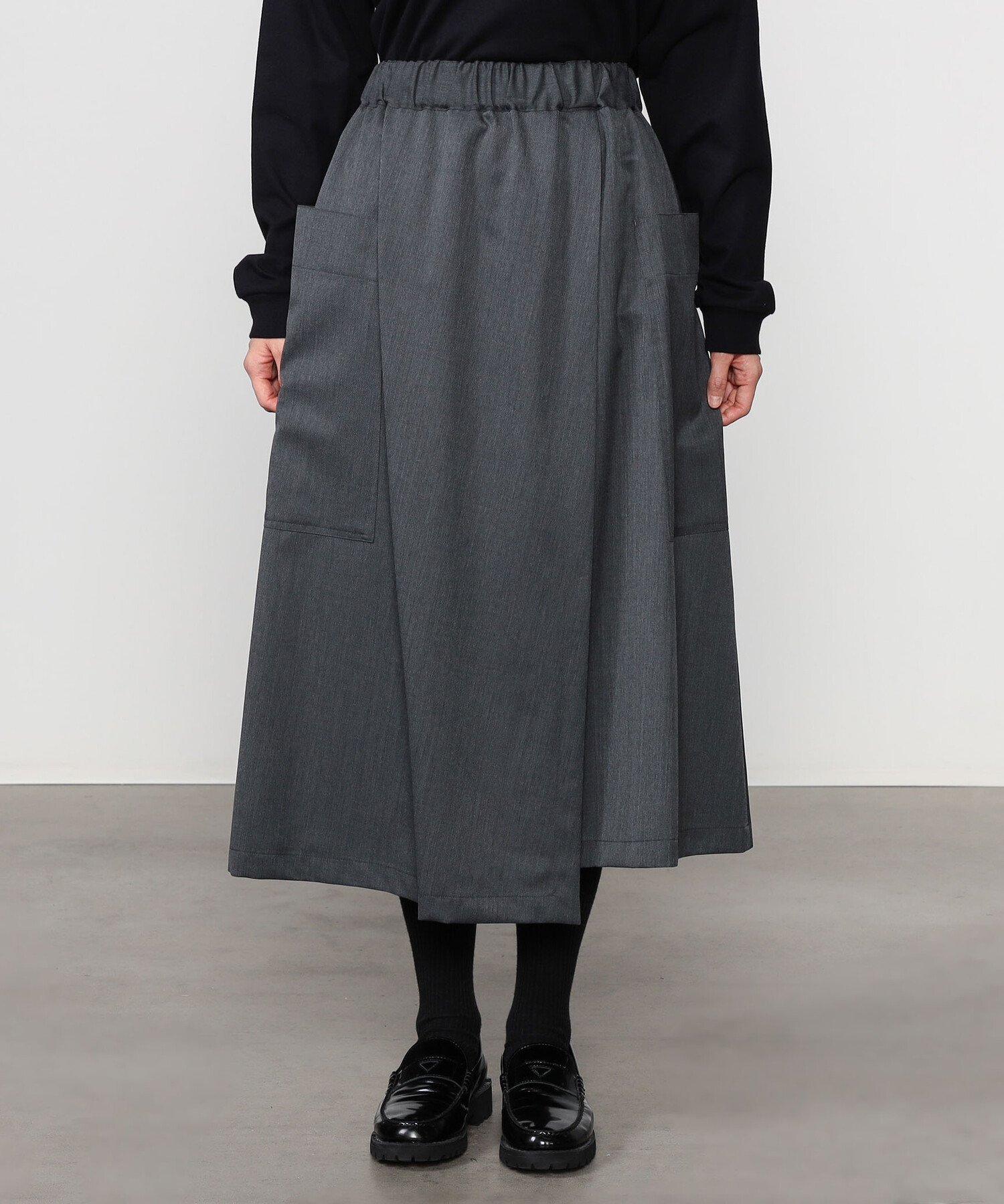 ★STUDIO NICHOLSON★アシメトリック ラップ スカート nicholson & nicholson | <別注>ラップスカート WOMEN