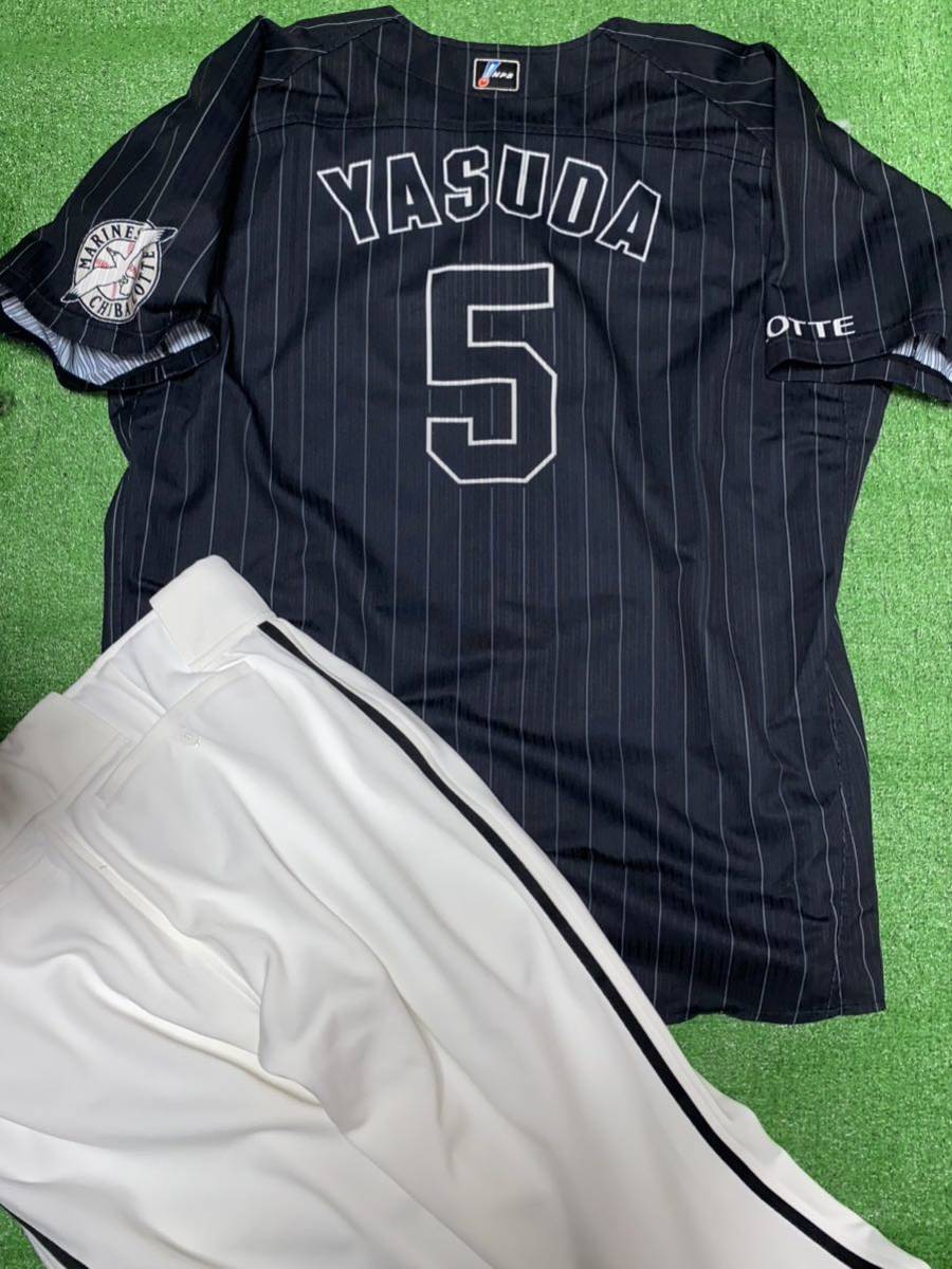 千葉ロッテマリーンズ　ビジターユニフォーム　安田 千葉ロッテマリーンズ 千葉ロッテ 5 安田 2021シーズン 実使用