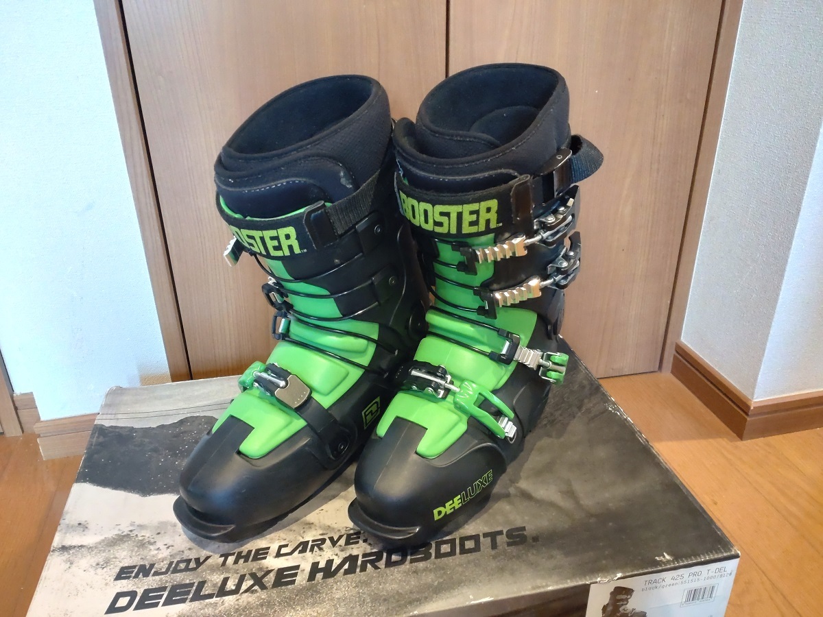 ☆　美品　DEELUXE　TRACK 425　ＢＬＡＣＫＸＧＲＥＥＮ　サイズ　27.0cm　インテック加工済