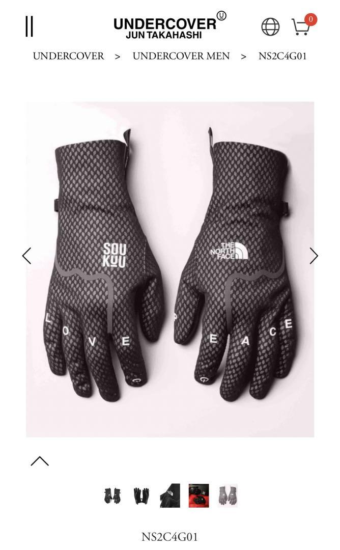 S　SOUKUU 手袋 アンダーカバー ノースフェイス　グローブ glove UNDERCOVER - Black The North Face Edition SOUKUU E-Tip Gloves