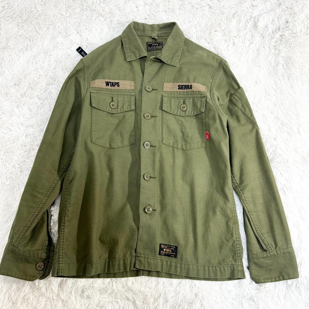 良品 WTAPS ダブルタップス ミリタリージャケット 長袖シャツ S