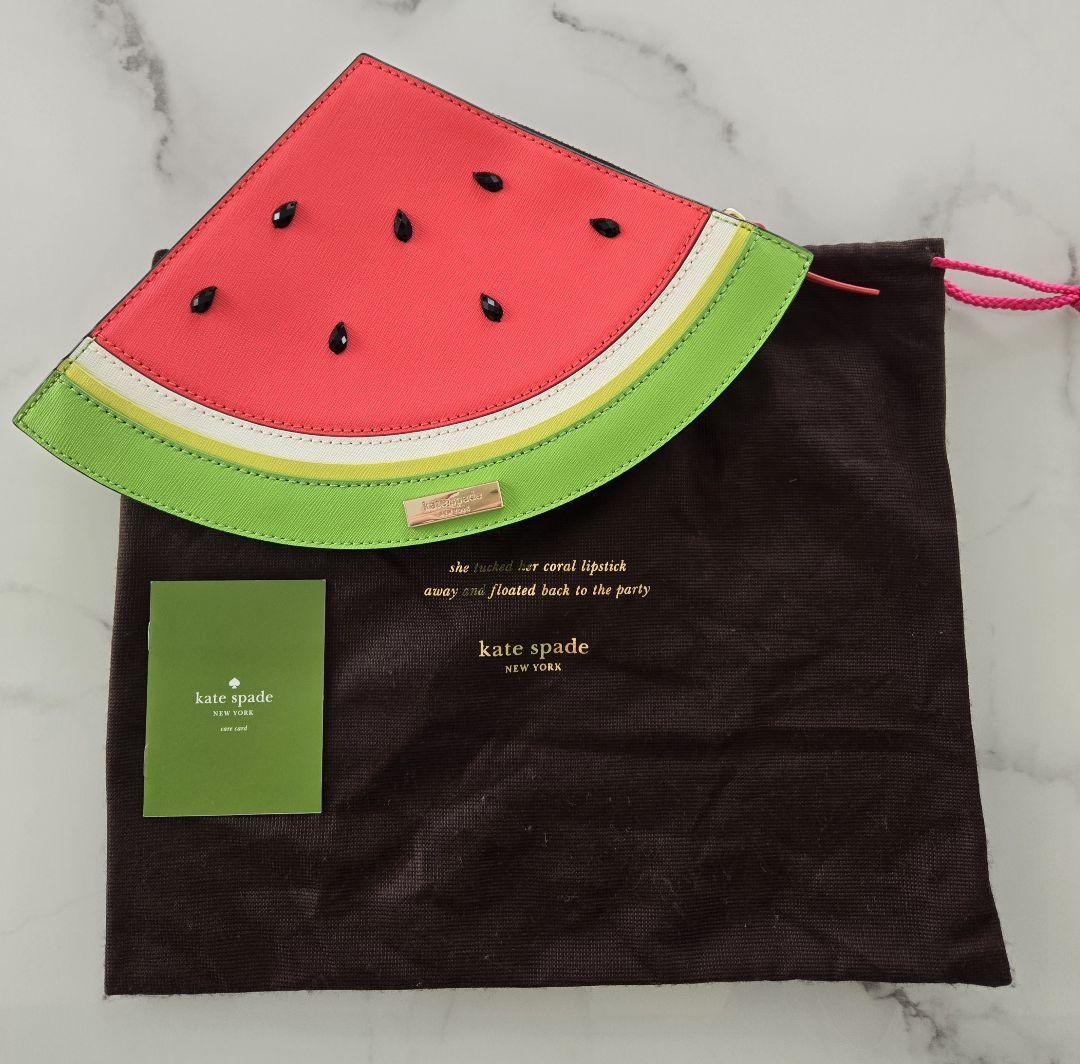 Kate Spade NY Watermelon Clutch（Kate Spade Puffy Watermelon