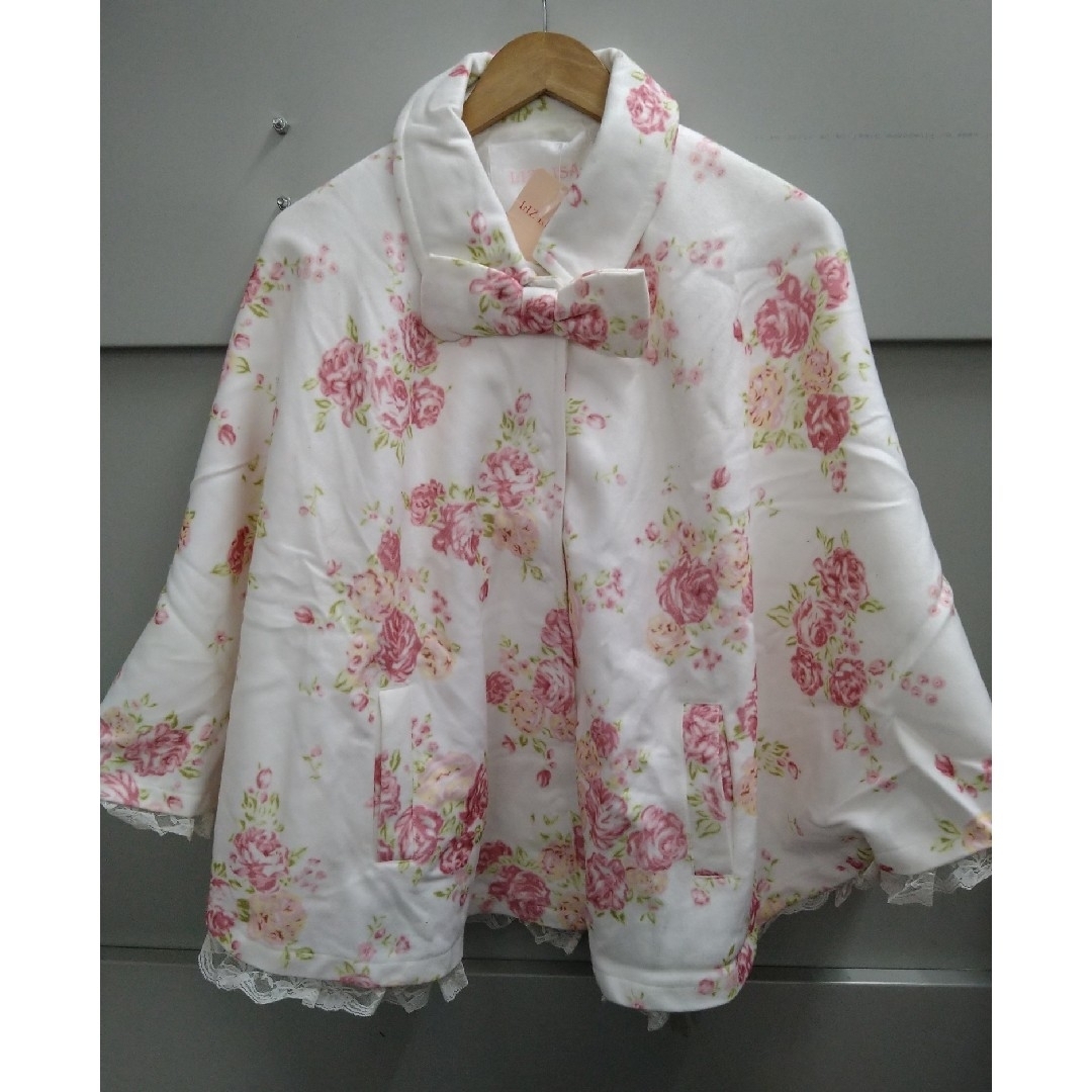 新品 未使用 訳あり】リズリサ LIZ LISA 薔薇柄 ポンチョ（LIZ