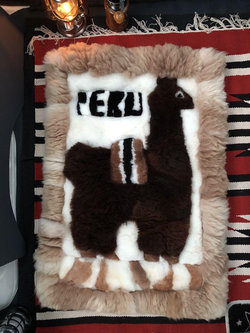 ぽん アルパカ ラグ マット Alpaca アルパカ 10L：ホワイト