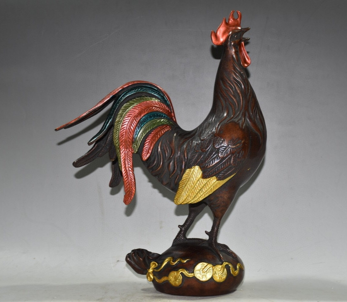 珍藏真紫銅美女像（工芸品・コレクター向け） 風水・吉祥物・ 美術品・インテリア 古寶奇蔵】紫銅製・塗金・吉祥如意・置物・賞物・中国時代美術