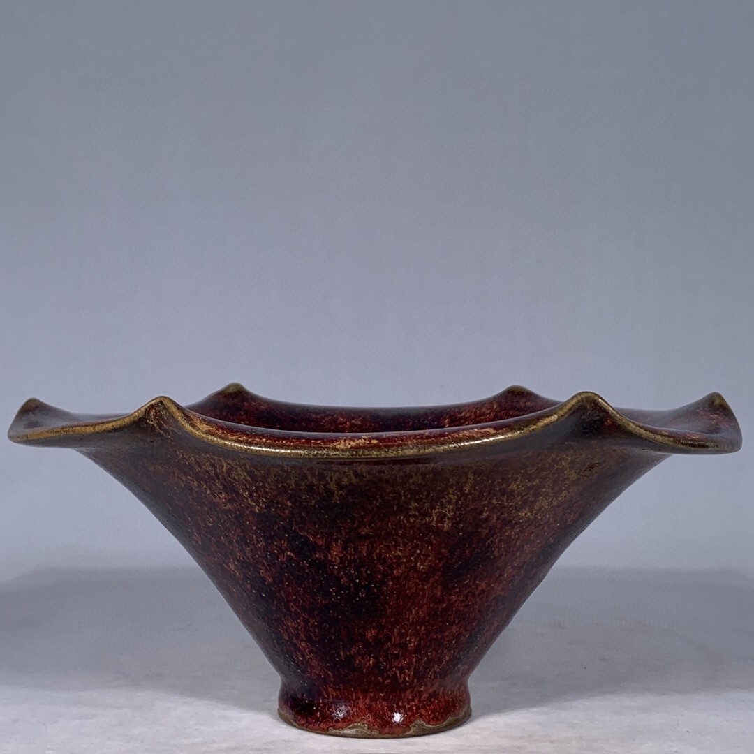 【R7-CO1】鈞窯 紫紅斑紋茶碗　骨董品　中国美術　古美術 2025年最新】鈞窯茶碗の人気アイテム - メルカリ