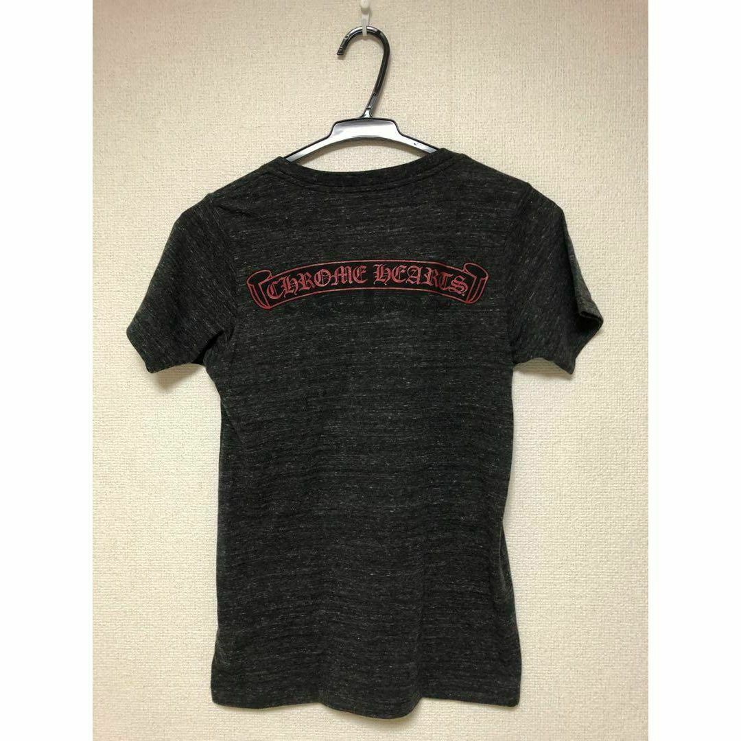 ●【美中古】CHROME HEARTS フローラルクロススクロールロゴTシャツ 美中古】CHROME HEARTS フローラルクロススクロールロゴTシャツ
