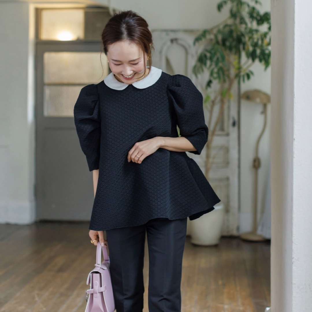 ブルレア♡ブラウス （BLUELEA Silky Jacquard Blouse ブルレア