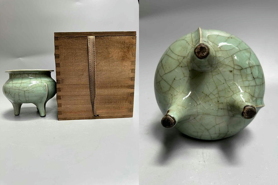 中国骨董　清時代　石湾窯藍釉　魚　置物　旧家蔵出し(C-11) 中国美術 陶磁器 | 鈞窯青磁紫班文花口瓶 元 13C | gallery陽々