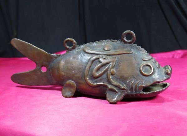 d 魚版 鳴魚 木魚 魚鼓（ぎょく） 江戸時代 / 禅寺 仏教 鳴物