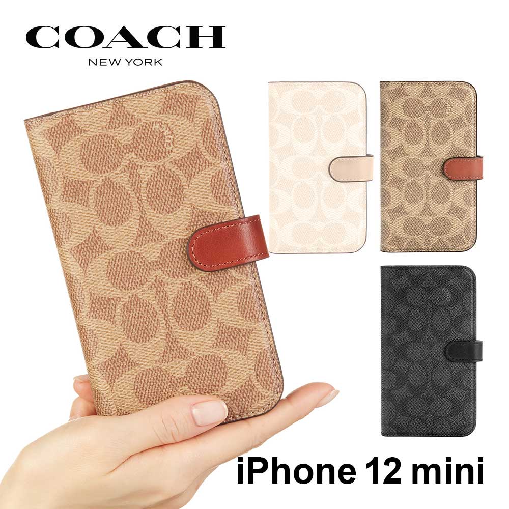 正規代理店】 コーチ iPhone12 mini スマホケース COACH FOLIO