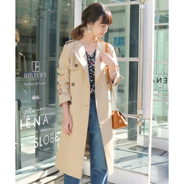 今期春夏 SLOBE IENA スローブ イエナ ノーカラートレンチコート