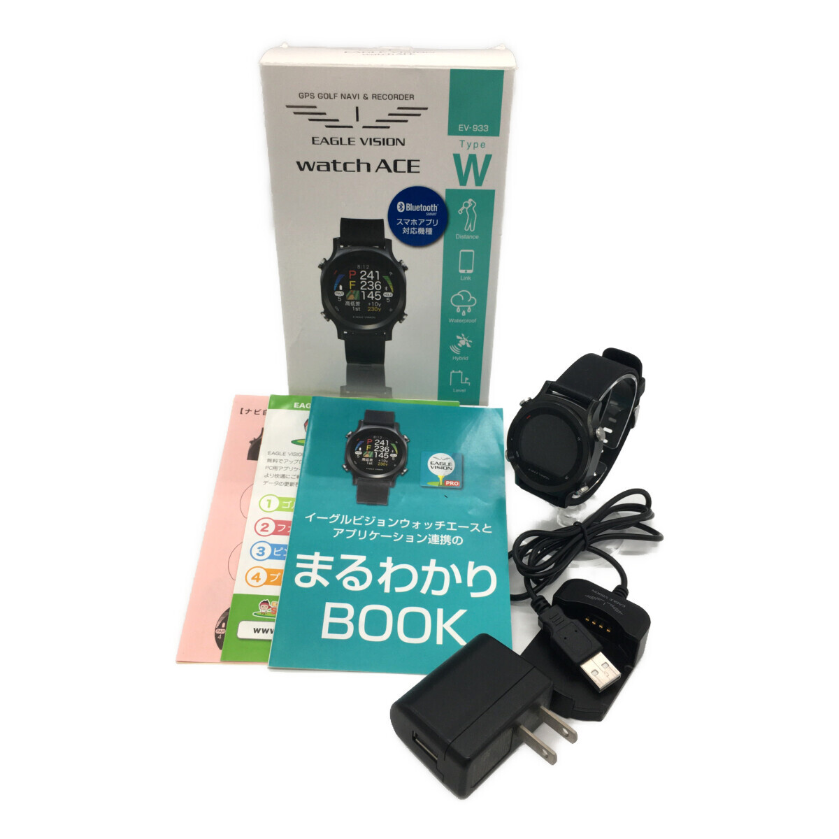 Amazon.co.jp: アサヒゴルフ EAGLE VISION watch ACE EV-933 BK