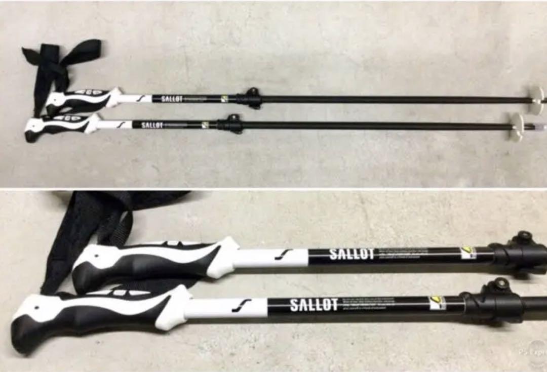 【送料込】SALLOTサロット伸縮式 スキーポール♪ 送料込】SALLOTサロットスキーポール伸縮式 私をスキーに