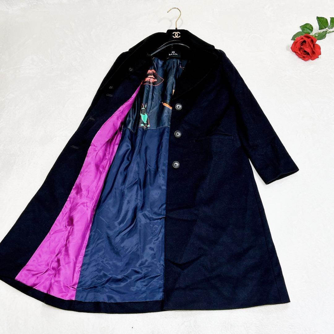 ほぼ未使用✨　ポールスミス　現行　チェスターコート　ダークネイビー　2way 楽天市場】美品□Paul Smith/ポールスミス モヘア・アルパカ混