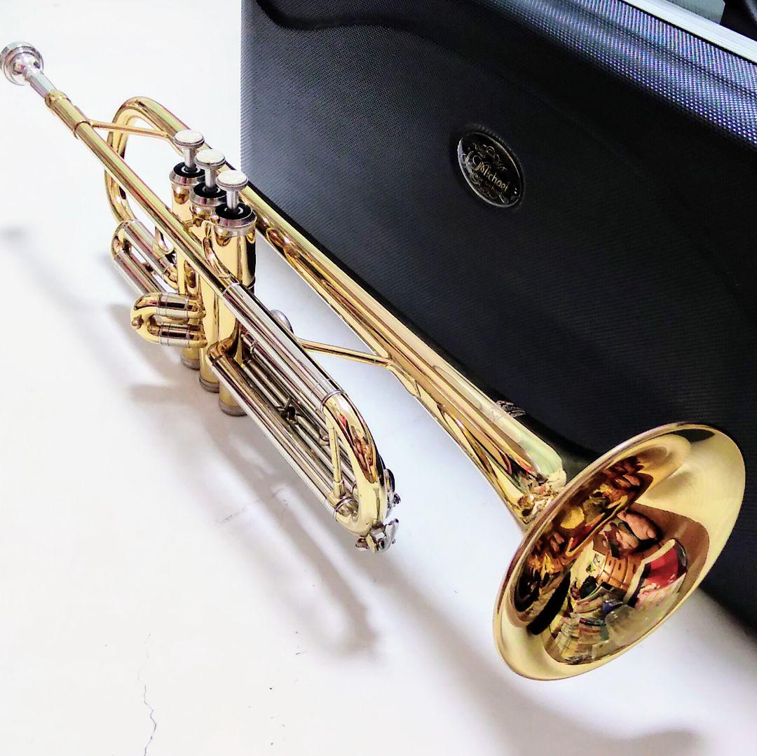 B♭トランペット本体 J.マイケル TR-450 J.Michael Jマイケル / TR-350PL 【Bb ポケット トランペット