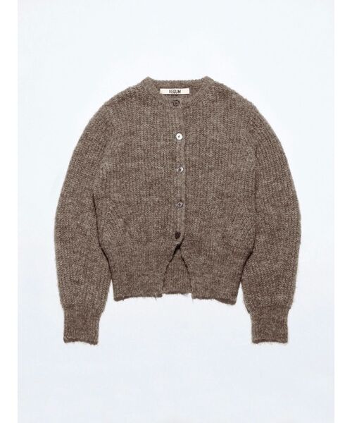 カーディガン 「VEQUM」CREW NECK FLUFFY CD レディース