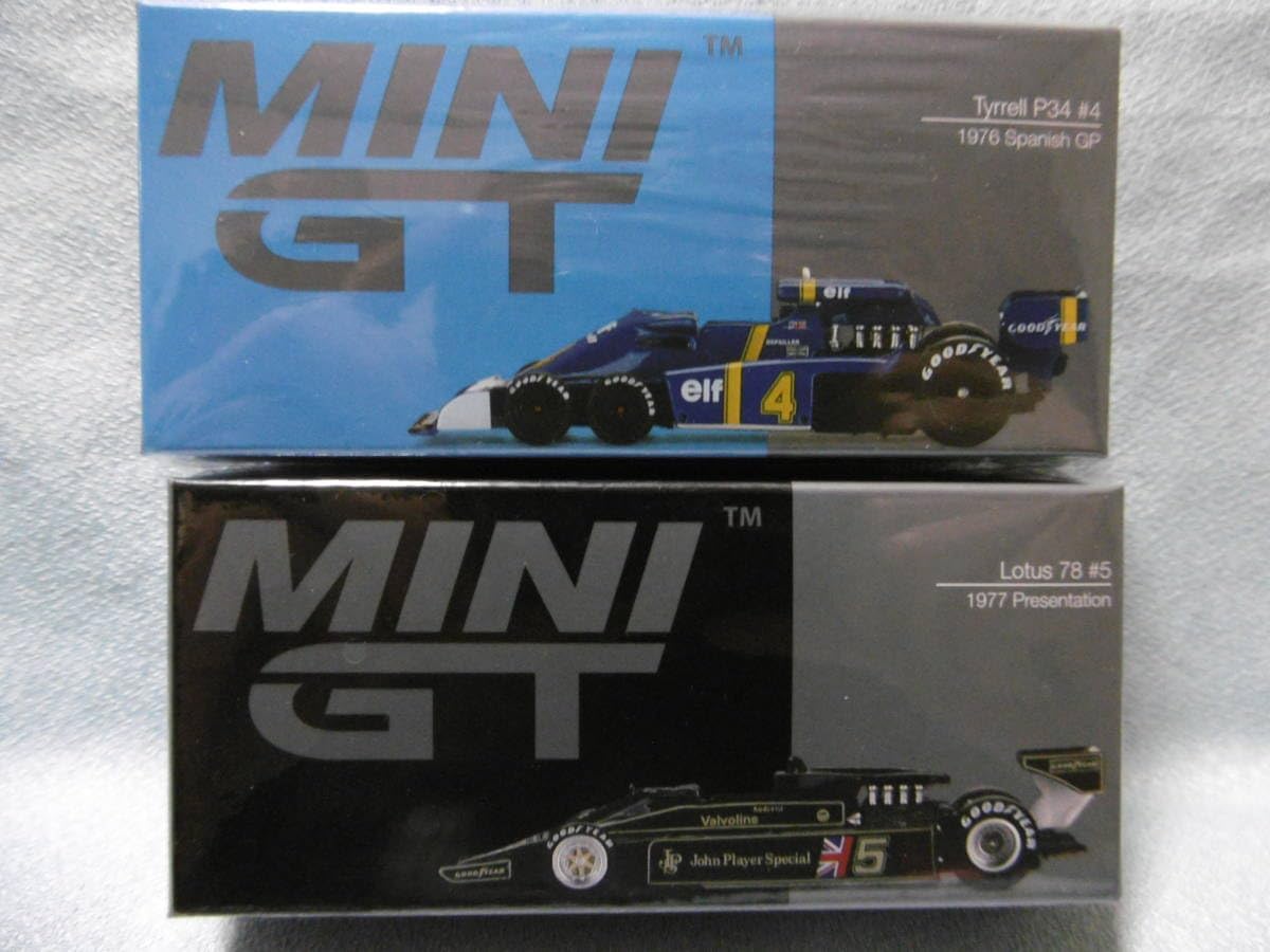 未開封 MINI GT 488 Tyrrell P34#4 1976 Spanish GP & 489 Lotus