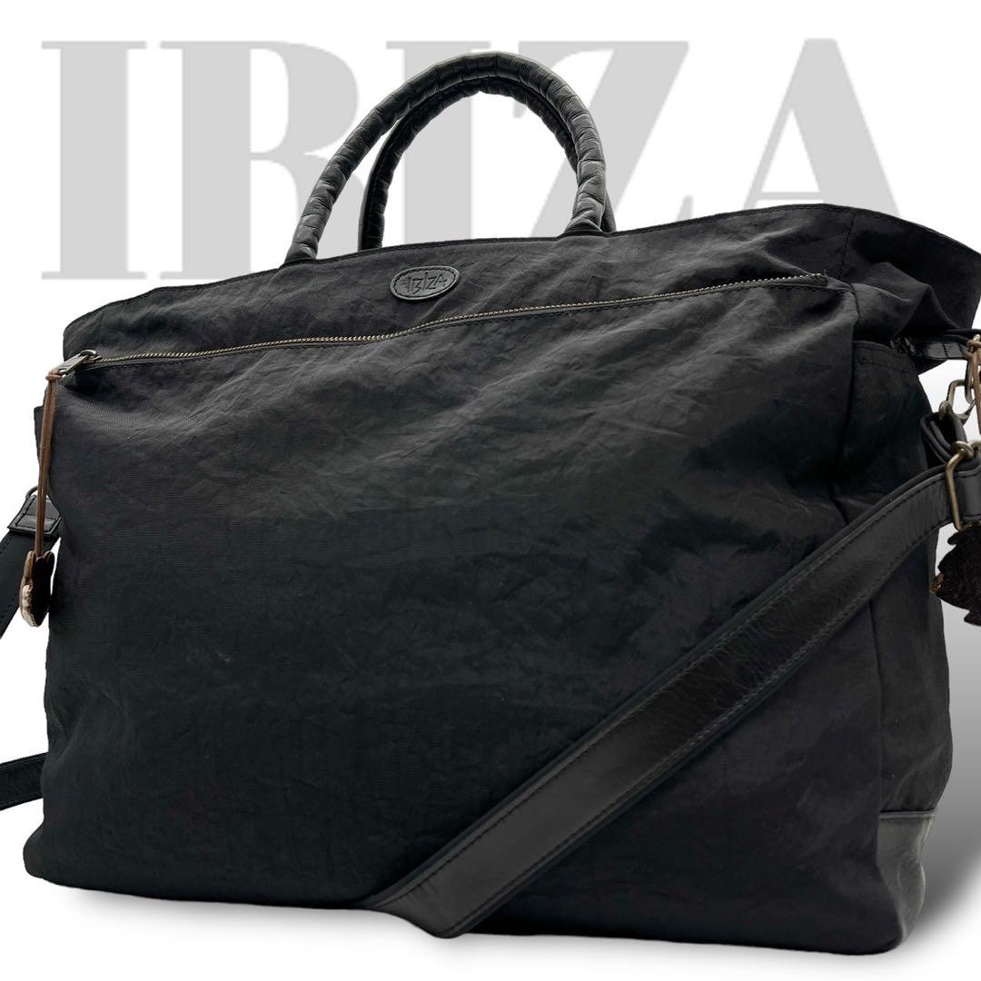 美品◎イビサ A4可 2way 斜めがけ 肩かけ ボストンバッグ