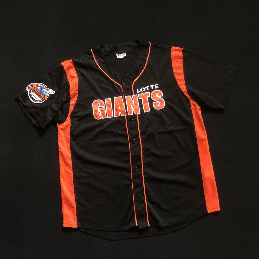 busan Lotte Giants ベースボールシャツ 刺繍ロゴ 韓国プロ野球 busan Lotte Giants ベースボールシャツ 刺繍ロゴ 韓国プロ野球