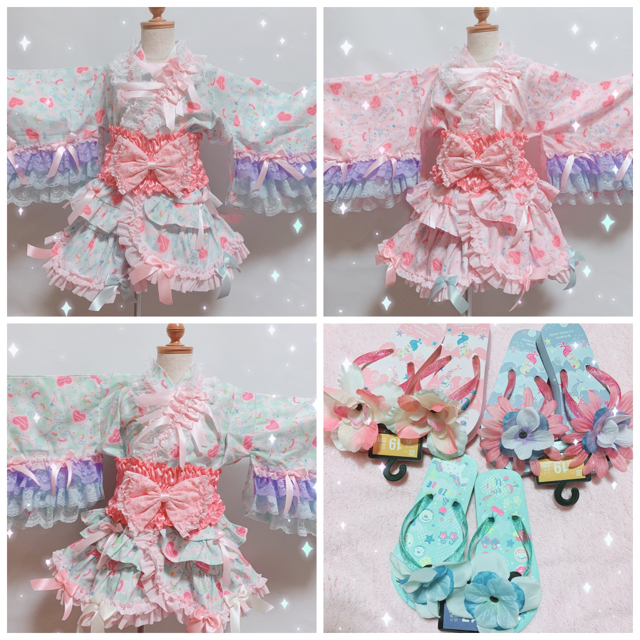 ととちゃんさん様♡オーダー専用♡浴衣♡ゴム帯♡ハンドメイド