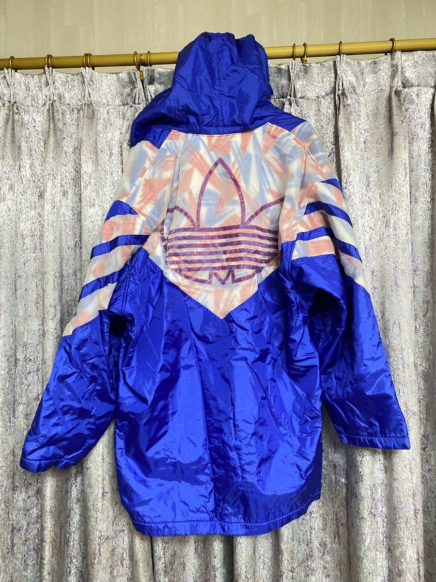 アディダス adidas デサント でかロゴ 三つ葉 ベンチコート 昭和