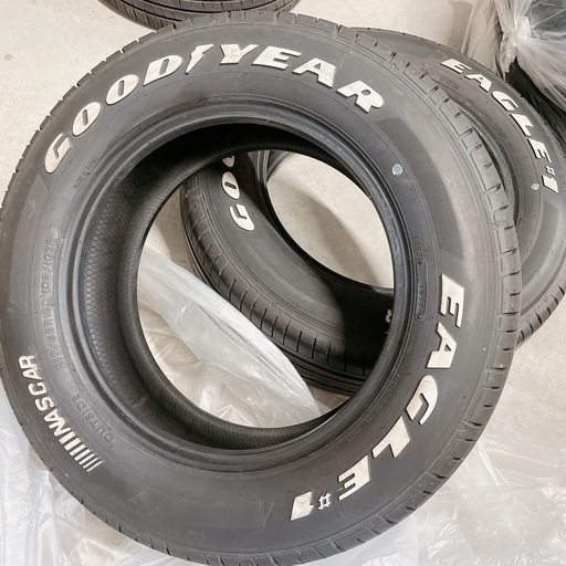 215/65R16C 2本　グッドイヤー　ナスカー　ホワイトレター グッドイヤー グッドイヤー タイヤ EAGLE ＃1 NASCAR PLUS 215