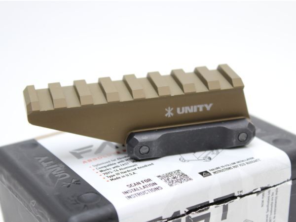 Unity Tactical FAST■ライザー ハイマウント FDE Evolution Gear 製 】 UNITYタイプ FAST OPTIC RISER マウント