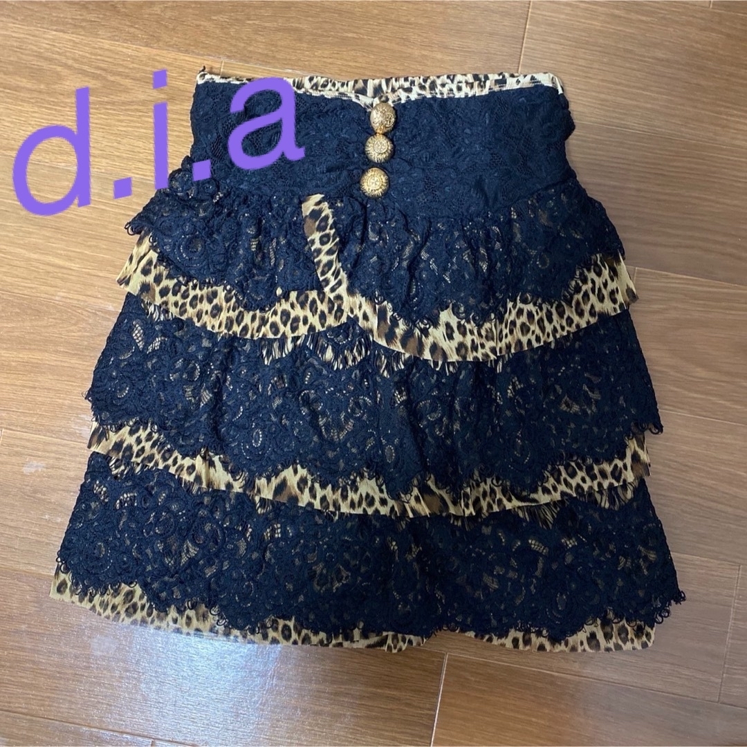 d.i.aヒョウ柄フリルチューブトップス♡ （チューブトップ ブラ