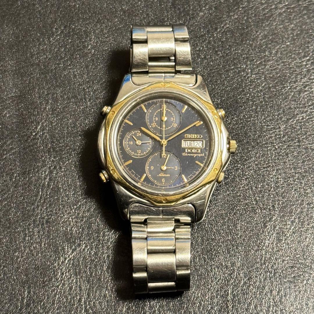 SEIKO 7T39-6A30 ドルチェ SS×18KT メンズ（中古】1113 ジャンク