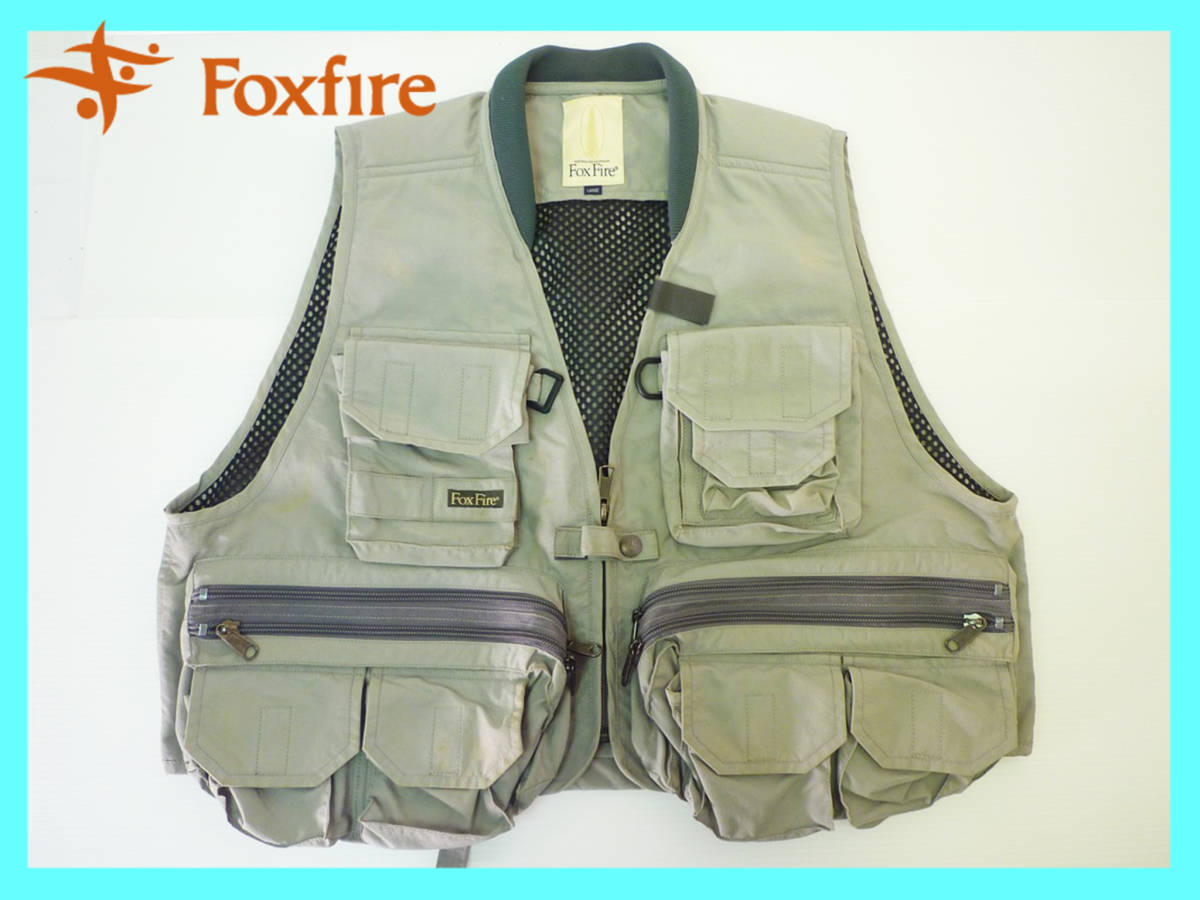 FoxFire フォックスファイヤー フィッシング メッシュ ベスト Lサイズ FISHING ティムコ TIEMCO 渓流 軽量 お買得 注目 必見 FoxFire フォックスファイヤー フィッシング メッシュ ベスト L